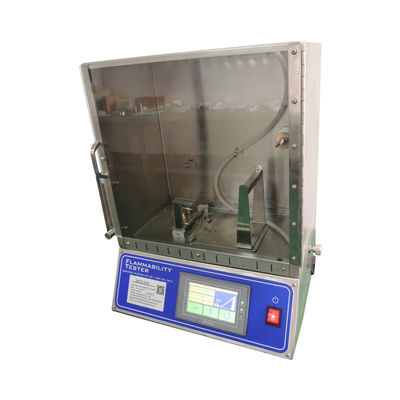 ASTM D1230 เครื่องทดสอบความเผาไหม้ 45 องศา พร้อมแผ่นสังเกตกระจก