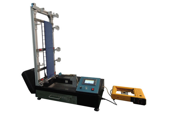 ASTM D6413 อุปกรณ์ทดสอบความเผาไหม้แบบตั้ง 25d / 900d มุมเผาไหม้