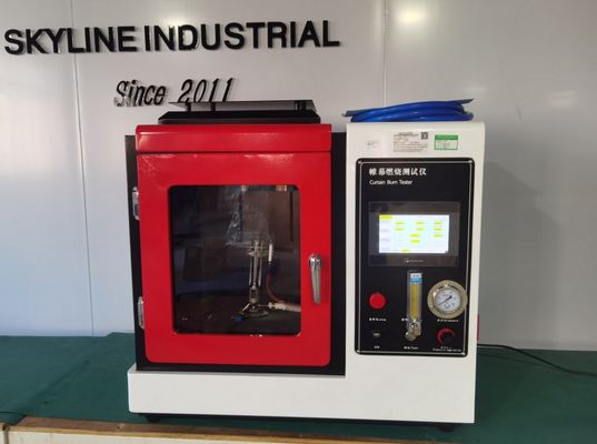 220V NFPA 701 อุปกรณ์ทดสอบความเผาไหม้ของผ้าม่าน