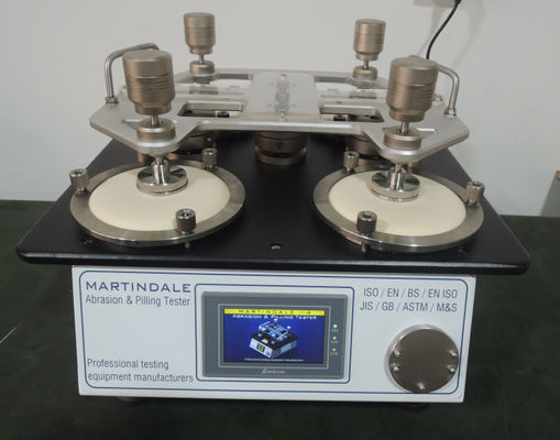 อุปกรณ์การทดสอบหนัง SATRA TM31 เครื่องทดสอบการบดของ Martindale สําหรับการทดสอบหนัง