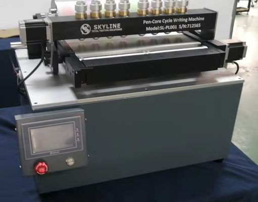 ISO 27668-1 อุปกรณ์ทดสอบในห้องปฏิบัติการเครื่องทดสอบการเขียนปากกาลูกลื่นสำหรับตรวจจับปากกาลูกลื่นและปากกาลูกลื่น